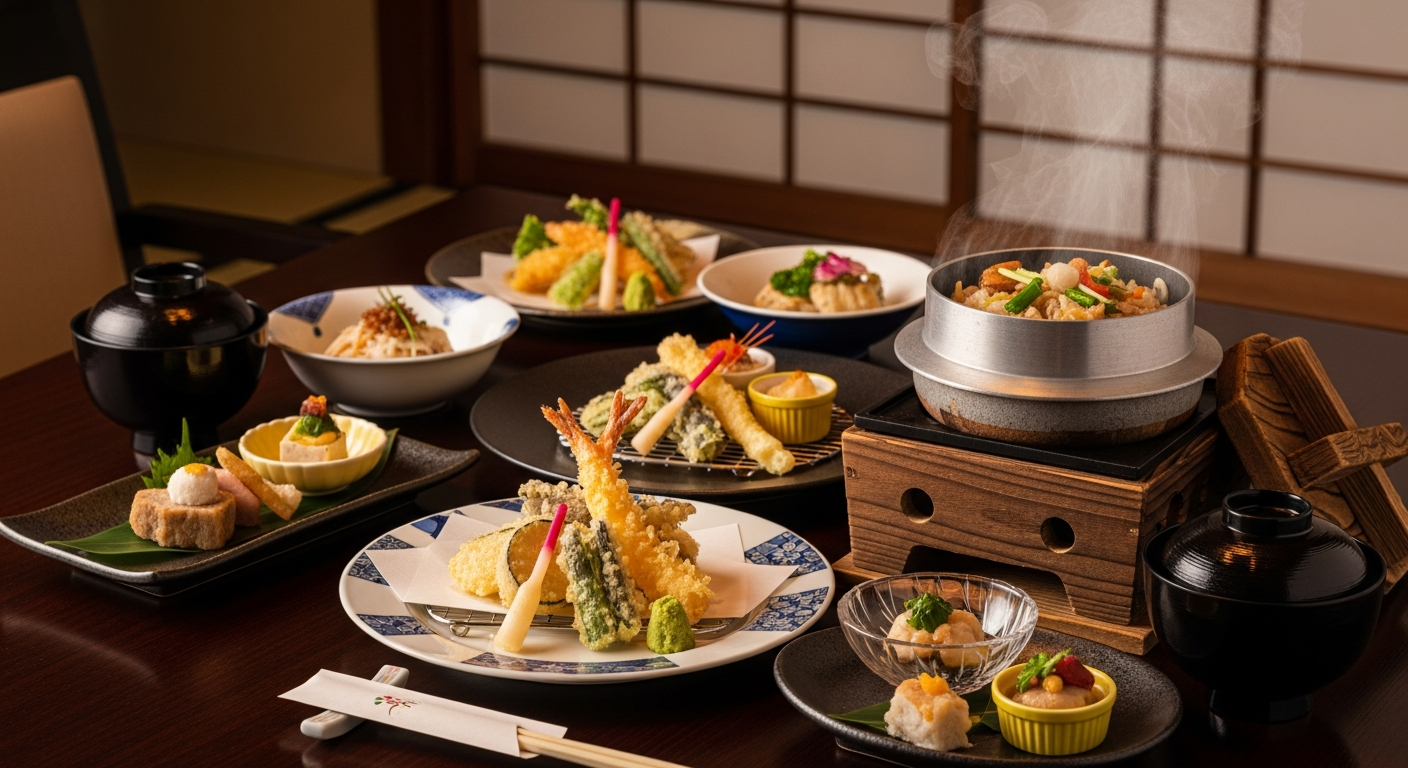 【京都駅前】完全個室で味わう早春の宴！旬の天ぷらと土鍋飯を堪能