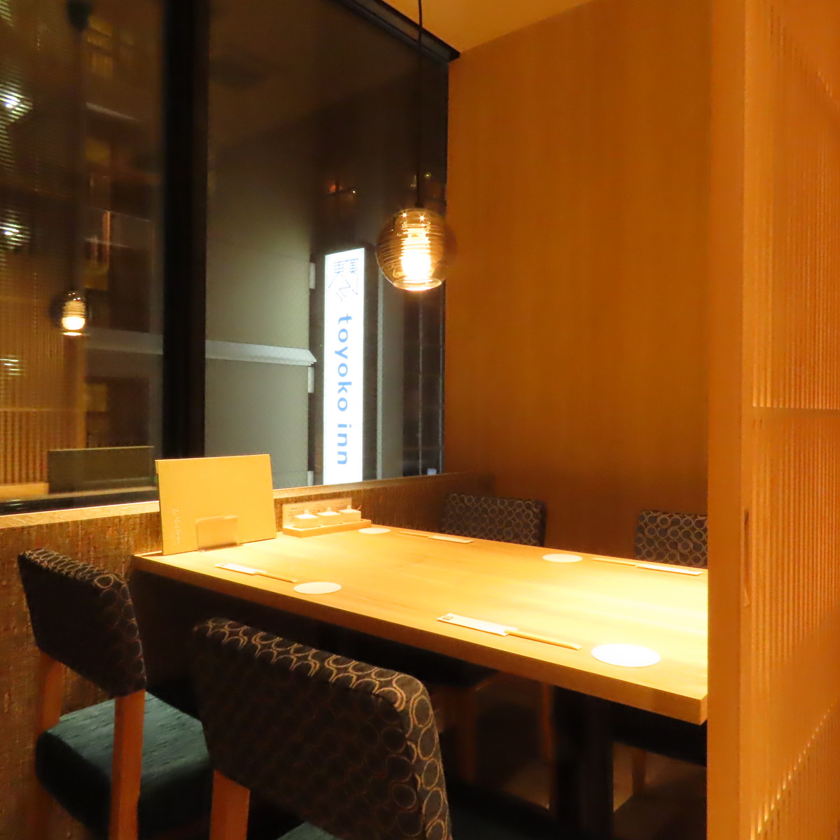 デートにも使える個室席